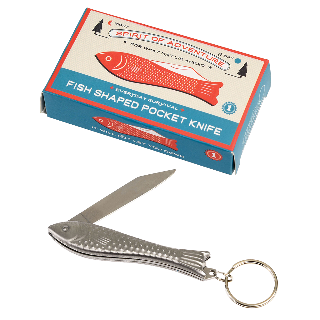 Fish shaped pocket knife