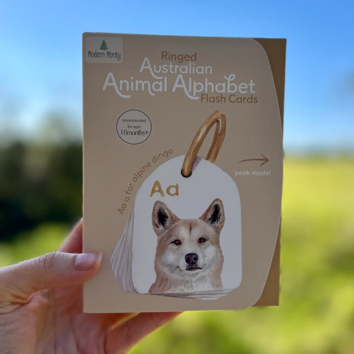 Modern Monty | Australian Animal Alphabet Flash Cards Ringed