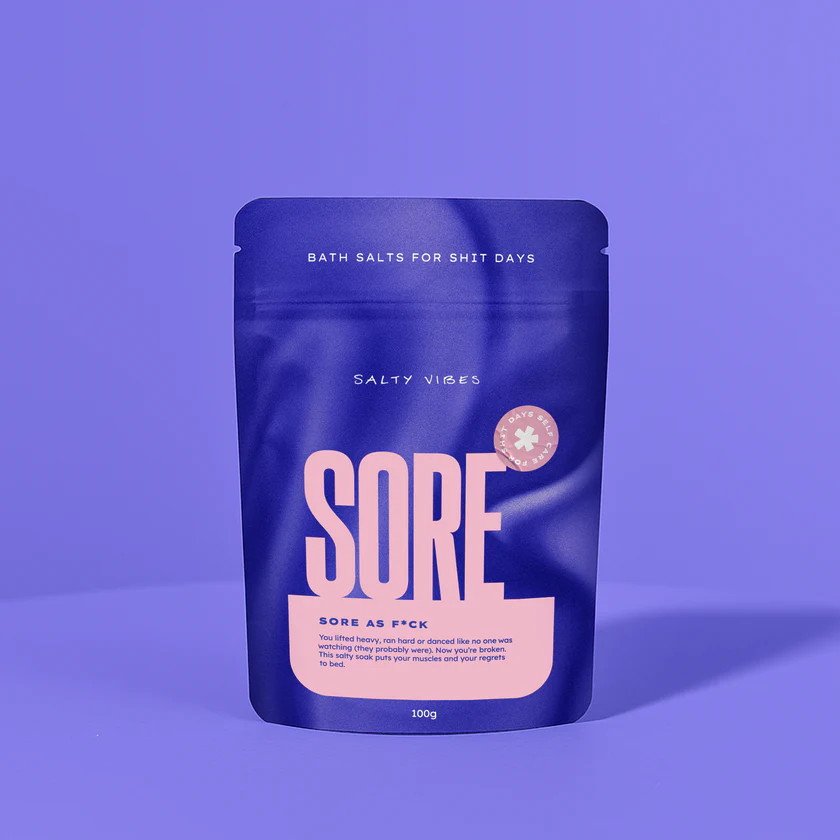 PRE ORDER Salty Vibes | Bath Salts | Sore As F*ck 100g