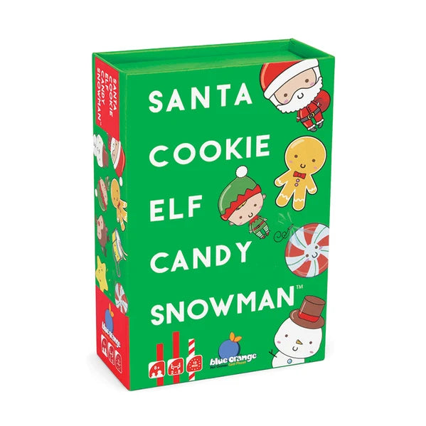 Santa Cookie Elf Candy Snowman Christmas card game in bright green festive box — Adventure Awaits
