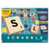 Adventure Awaits Scrabble board game with wooden letter tiles, racks and double sided game board