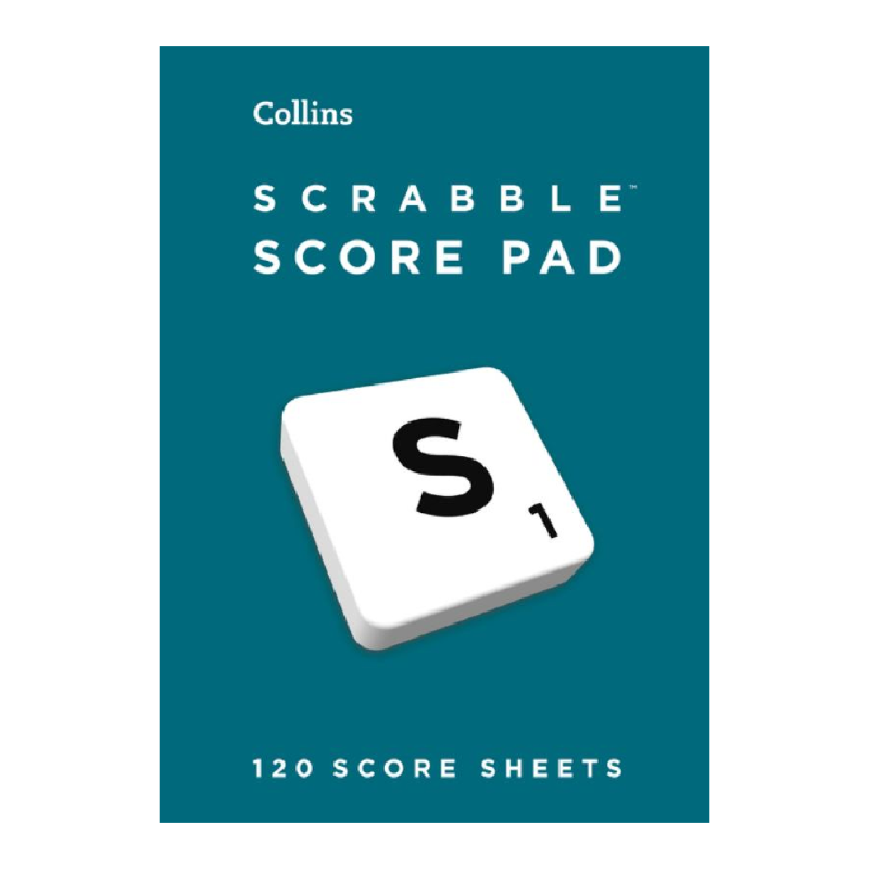 Collins Scrabble Score Pad with 120 score sheets and teal cover — Adventure Awaits
