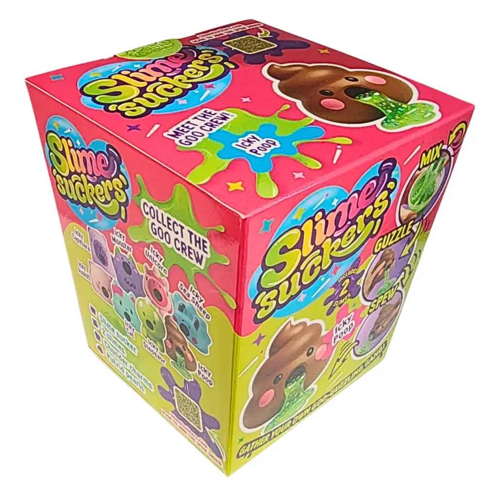 slime suckers mini icky poop box on white background