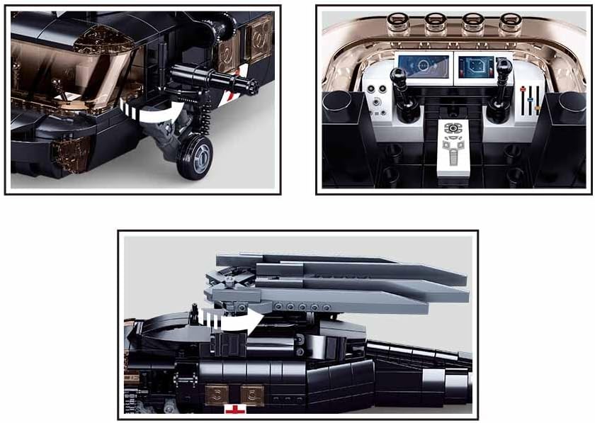 Sluban Bricks - Model Bricks - Helicopter Black Hawk 692 pcs M38-B1012