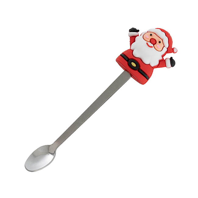 Smiley Snowman Ceramic mug with spoon