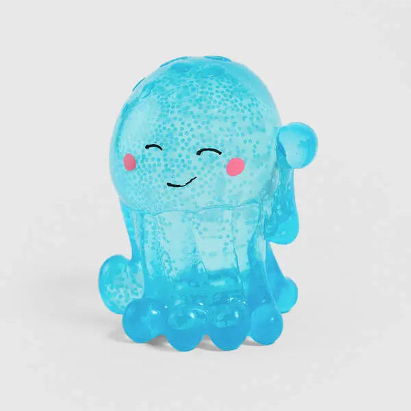 Blue Super Squeeze Jellyfish sensory toy in blue, with soft squishy tentacles — Adventure Awaits