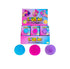 Smoosho’s colour change furry squishy balls display pack with blue, pink and purple sensory toys