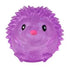 Purple glowing echidna shaped squishy sensory toy with spiky texture and cute cartoon face