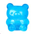 Blue bear squishy toy with translucent glittery finish on white background — Adventure Awaits