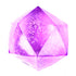 Purple diamond squishy toy with translucent glitter finish on white background — Adventure Awaits