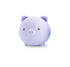 Pastel purple pig shaped squishy sensory toy with cute face and soft rounded design