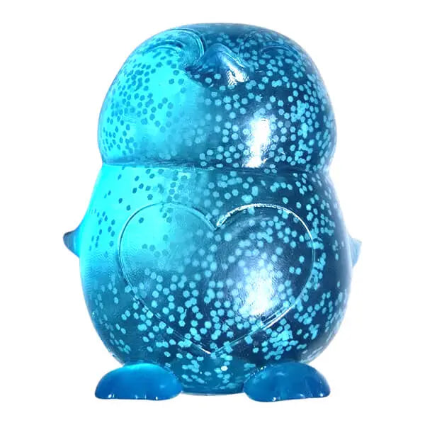 Smooshos glitter glow in the dark penguin sensory toys in blue  — Adventure Awaits