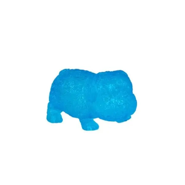 Blue pug squishy toy with textured fur detail on white background — Adventure Awaits