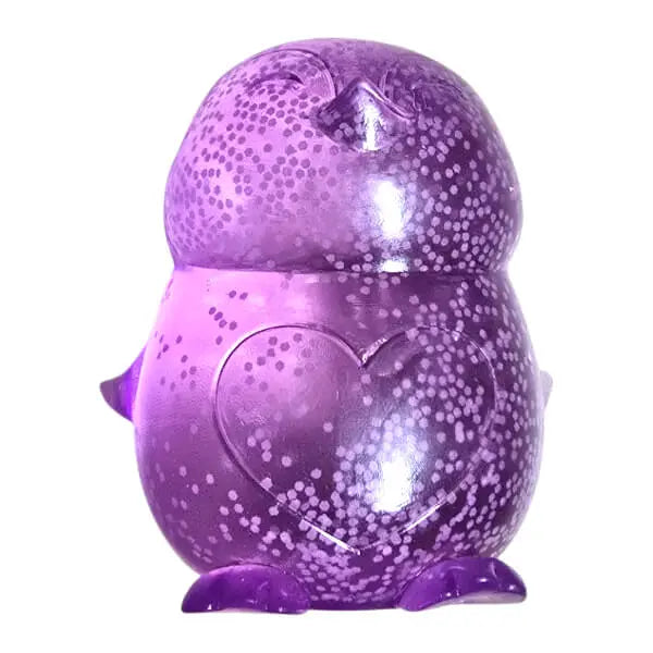 Smooshos glitter glow in the dark penguin sensory toys in purple — Adventure Awaits