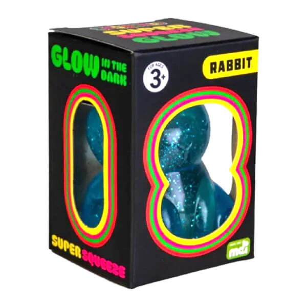 Smoosh's super squeeze glow in the dark rabbit squishy