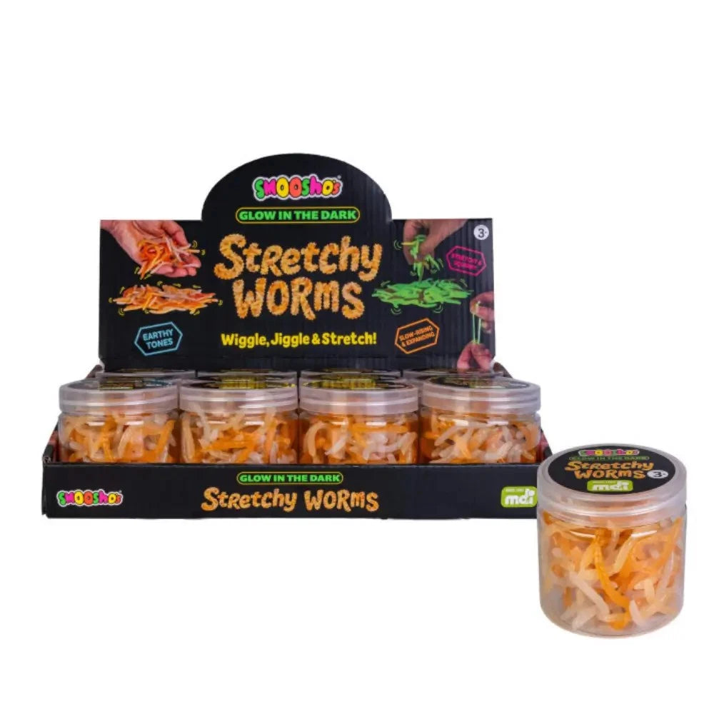 Smooshos | Super Glow In The Dark Stretchy Worms
