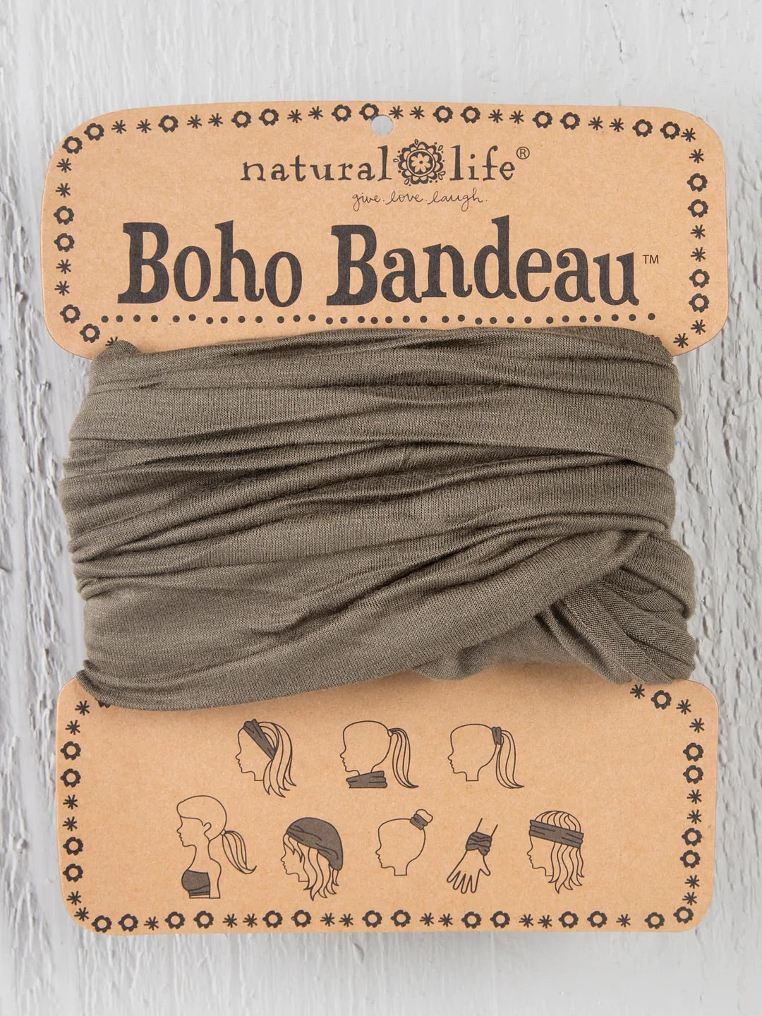 Boho Bandeau Headband | Natural Life | Multi-Way Hair & Neck Wrap