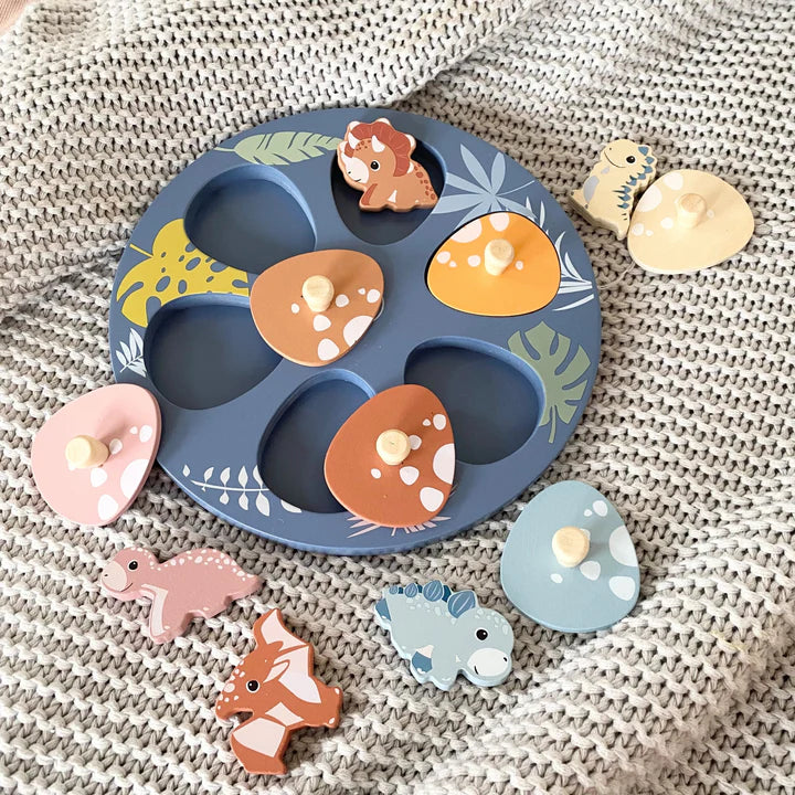 Wooden egg surprise puzzle