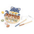 Wooden alphabet fishing game with cat board, fish letters and two rods — Adventure Awaits