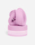 Pink SPEKS Blur calming focus putty twisted on its matching storage tub — Adventure Awaits