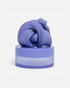 Purple SPEKS Blur calming focus putty twisted on its matching storage tub — Adventure Awaits