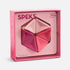 Speks Pivot Magenta silicone hexaflexagon fidget toy in pink gift box packaging