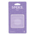 Speks silicone sensory sticker packaging on a white background