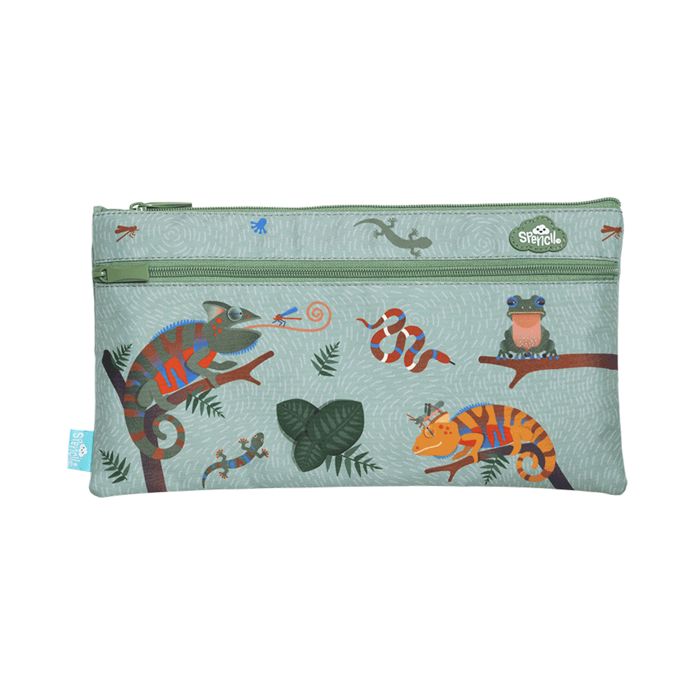 Spencil | Twin Zip Pencil Case Rectangle