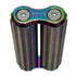 Kaiko Spikey Hand Roller with dual iridescent metal rollers and textured ridges for tactile sensory input