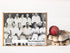 The Cricketers Gift box with vintage team photo displayed beside a red cricket ball and wicketkeeping gloves — Adventure Awaits