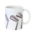 Sporting Nation white coffee mug with three vintage golf club designs — Adventure Awaits