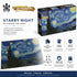 Puzzle Master Starry Night 1000-piece jigsaw puzzle with finished artwork and product features — Adventure Awaits