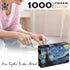 Woman assembling Puzzle Master 1000-piece Van Gogh Starry Night jigsaw puzzle — Adventure Awaits