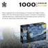Puzzle Master 1000-piece Van Gogh Starry Night jigsaw puzzle with artwork and product details — Adventure Awaits