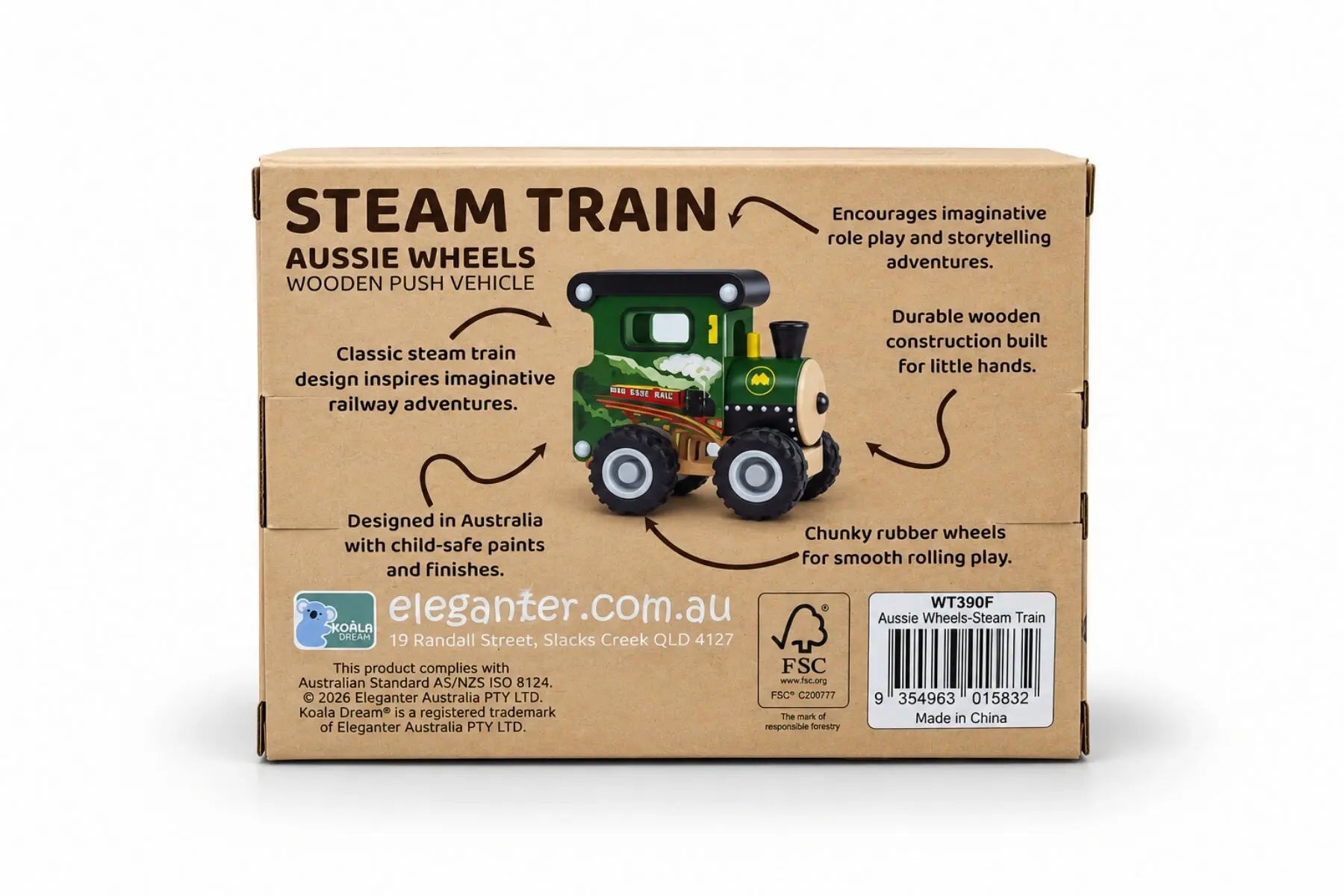 Wooden Steam Train | Aussie Wheels