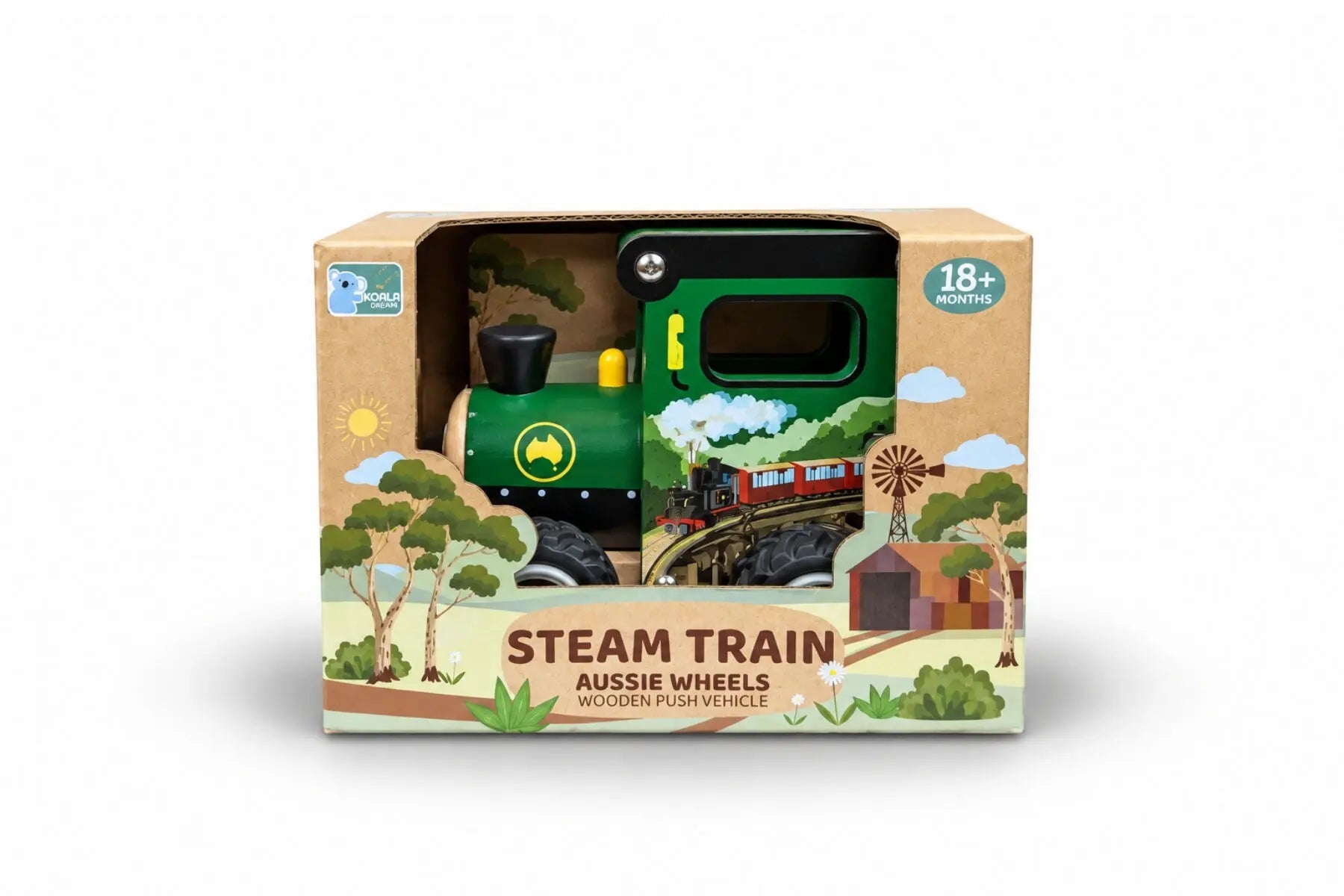 Wooden Steam Train | Aussie Wheels