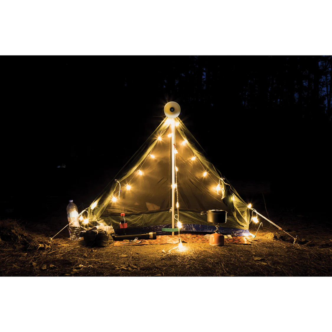 Maverick | Retractable String Lights 10m Warm White & Camping Light