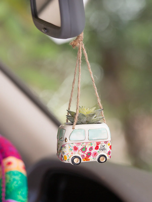 Van Happy | Mini Hanging Succulent by Natural  Life 047