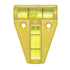 yellow t level on white background