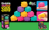 Teenie NeeDoh Cool Cats in eight bright colours with squishy cat shapes and packaging, Adventure Awaits