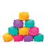Stacked Needoh Teenie Cool Cat squishy on white background, Adventure Awaits