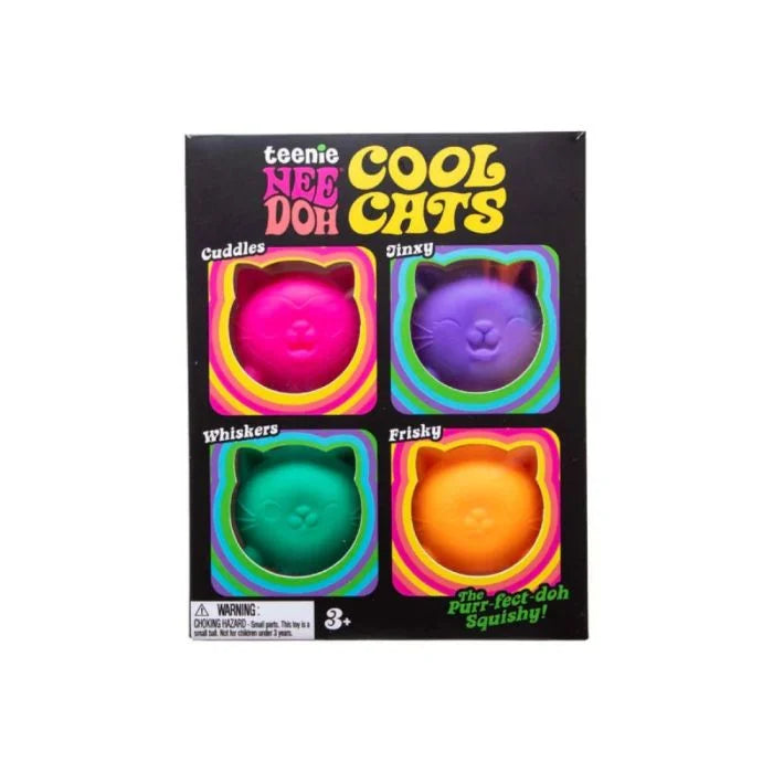 Schylling NeeDoh | Teenie Cool Cats Kittens Multi Pack
