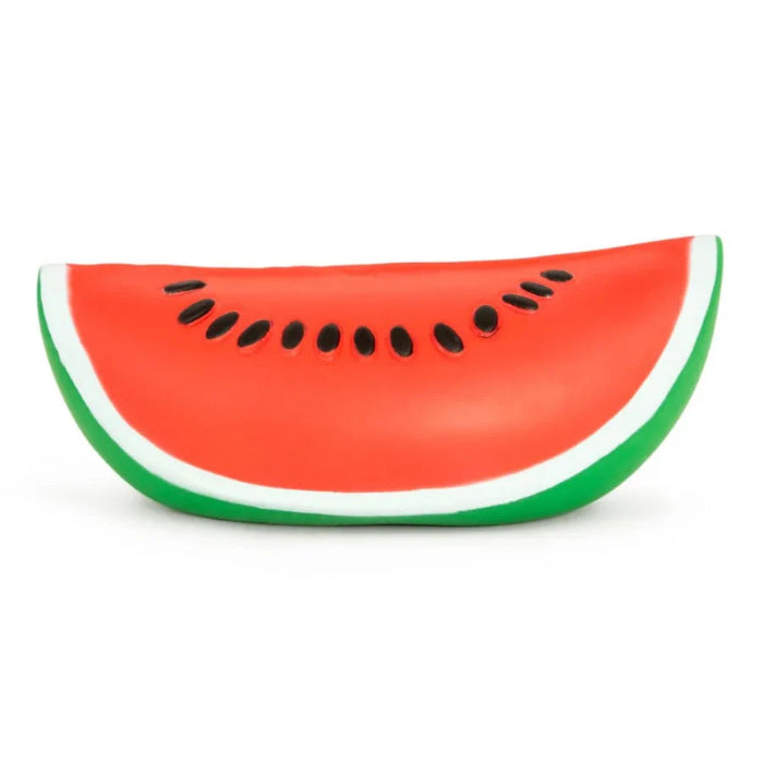 The Big Squii jumbo watermelon slice squishy with red flesh, black seeds and green rind — Adventure Awaits