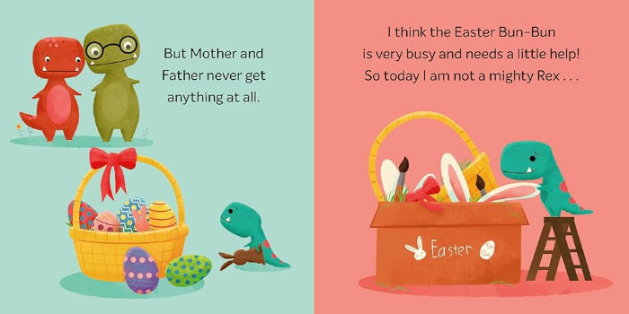 Tiny T-rex and the itty-bitty bun-bun easter board book