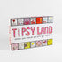 Tipsy Land party game box with colourful illustrated rules and challenges, fun drinking game for adults and social gatherings Adventure Awaits