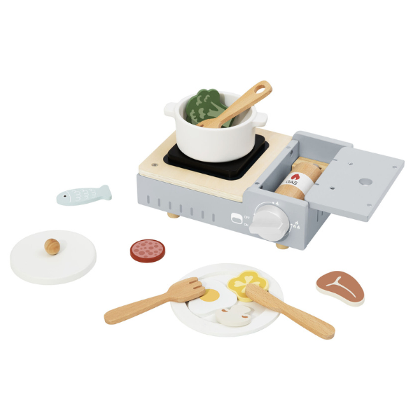 Camping Stove Wooden Play Set