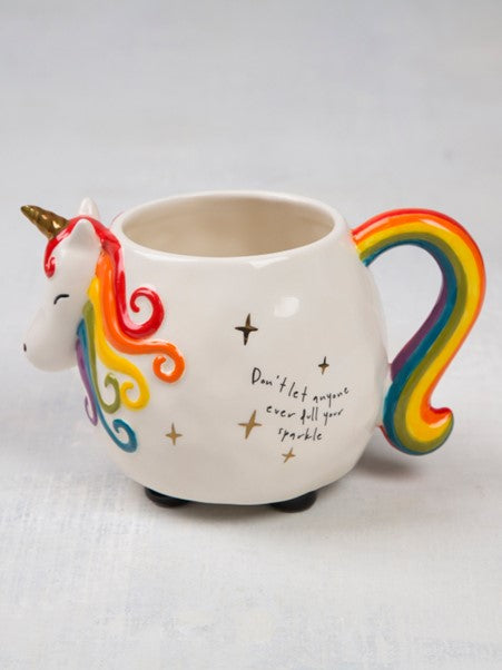 Matilda The Unicorn | Folk Art Coffee Mug by Natural  Life 285