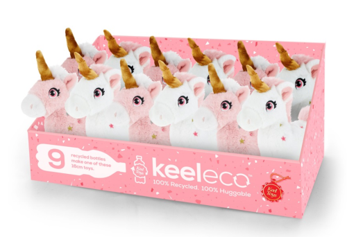 Keeleco Standing Soft Unicorn Pink or White