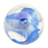 Clear glass marble with blue star shape suspended inside — Adventure Awaits