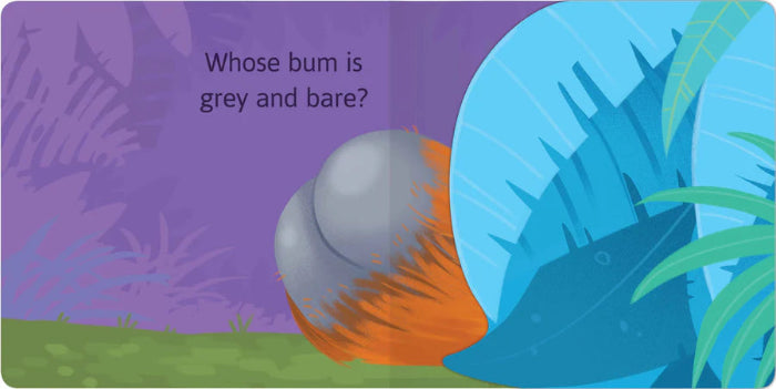 whose bum at the zoo lift the flap book